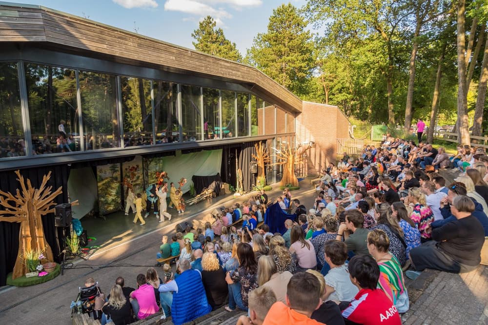 Kinderen spelen op familiepark Beerze Bulten in het Vechtdal