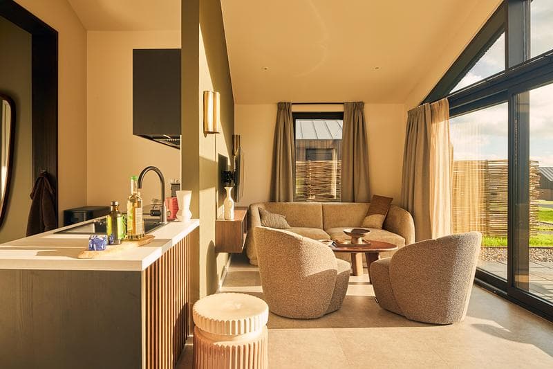 Boshuisjes van Harz Eco Lodges bij Bad Sachsa